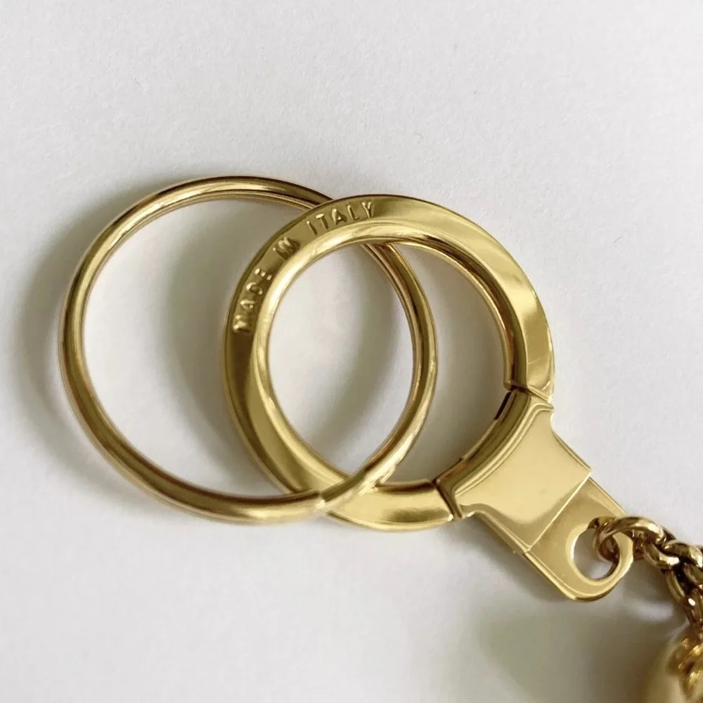 LOUIS VUITTON RARE Grelots Multicolor Gold Bag Charm Keychain Key Ring - Picture 6 of 11